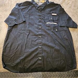 Columbia Men's Black w/ Realtree accents Button Down Shirt